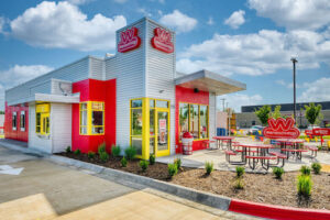 Arkansas’s first Wienerschnitzel franchise restaurant opened in Bentonville on July 14th, 2023, the first of Tejas Dogs multi-unit development agreement.